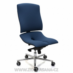 Ergonomická židle Ásana Steel Basic Ekokůže, Blue